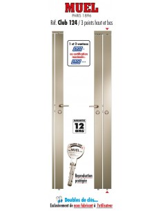 Serrure de porte 3 points...