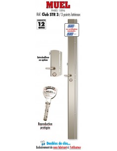 Serrure de porte 3 points...
