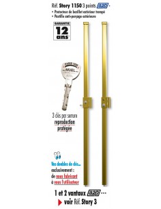 Serrure 3 points classique... 2