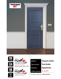 PORTE BLINDÉE NEWPORTE TwoPlus