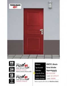 PORTE BLINDÉE RMETIC ABSOLU...