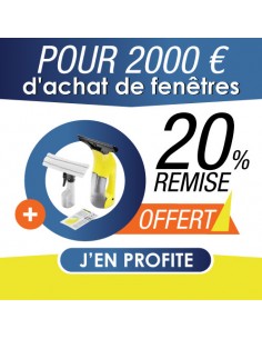 20% de remise sur vos fenêtres